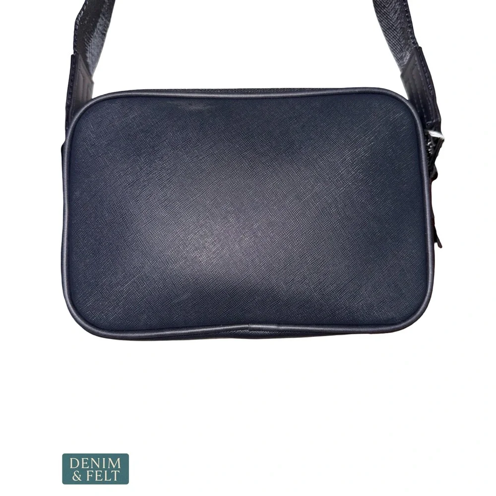 NEW Ted Baker Elgin Black Double Zip Crossbody Bag Travel Utility Minimalist